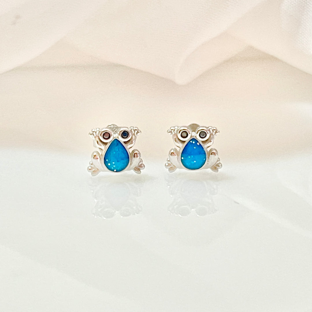 Aretes Plata 🐸 Rana 6MM