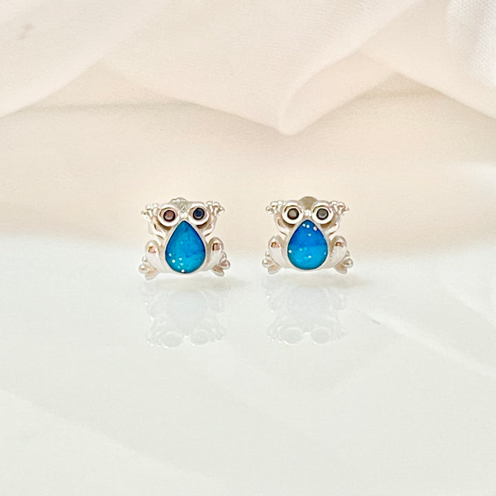 Aretes Plata 🐸 Rana 6MM