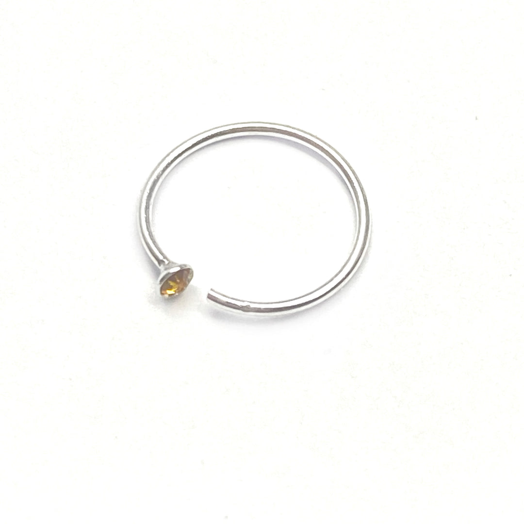 Piercing Argolla de Nariz Plata Ajustable