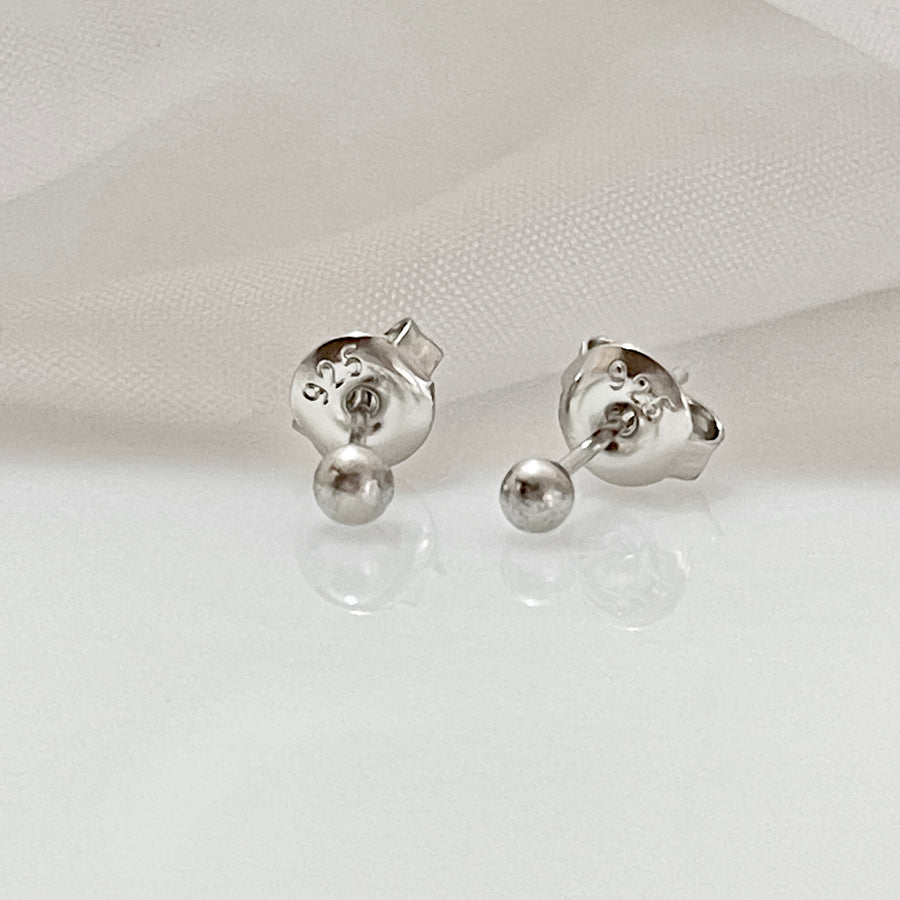 Aretes Plata 🔴 Círculo Liso 3MM | Nicola Joyería 