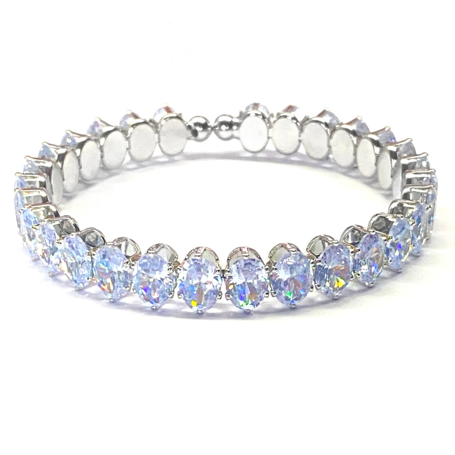 Pulsera Acero 🤍 Aro Plateado