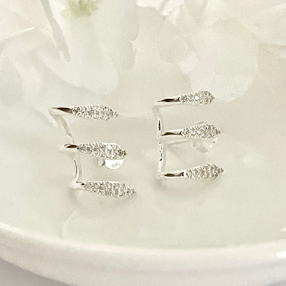 Aretes de Plata Escalador Extra Brillo 🔅| Nicola Joyería 