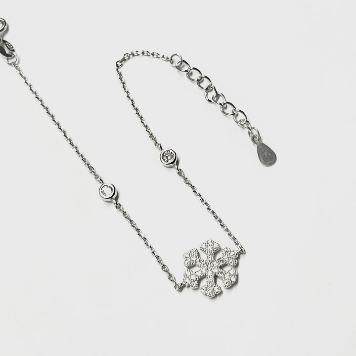 Pulsera Plata ❄️Copo Nieve