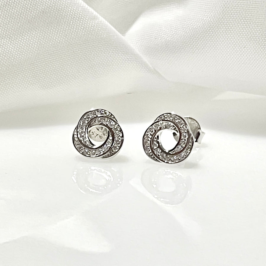 Aretes Plata 🔵Circulito Melcocha 9MM | Nicola Joyería 