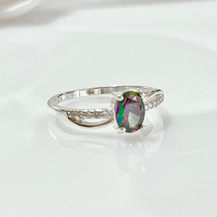 Anillo Plata Promesa Ovalo Topacio 😍 | Nicola Joyería 