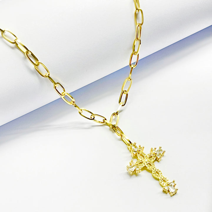 Gargantilla de Acero Cruz Infinito ♾️ | Nicola Joyería 