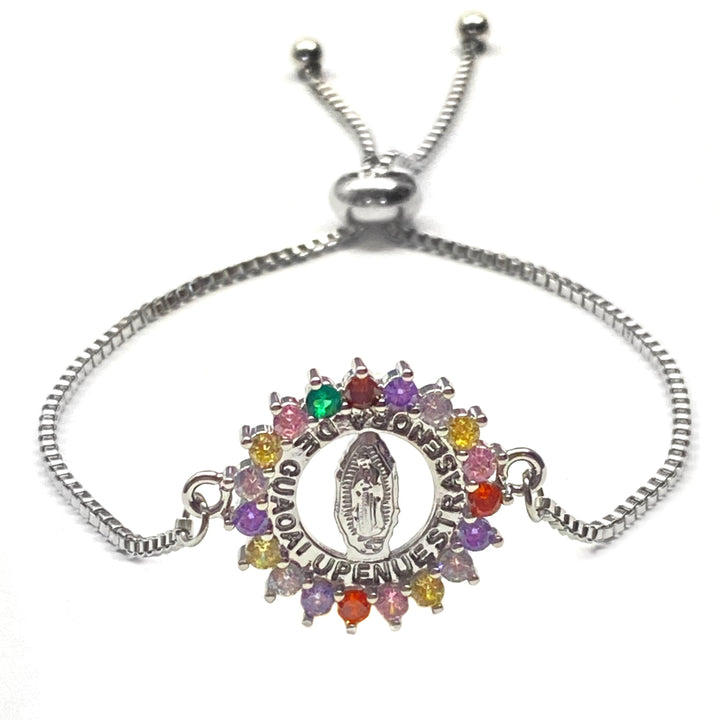 Pulsera Acero Virgen Guadalupe Plateado