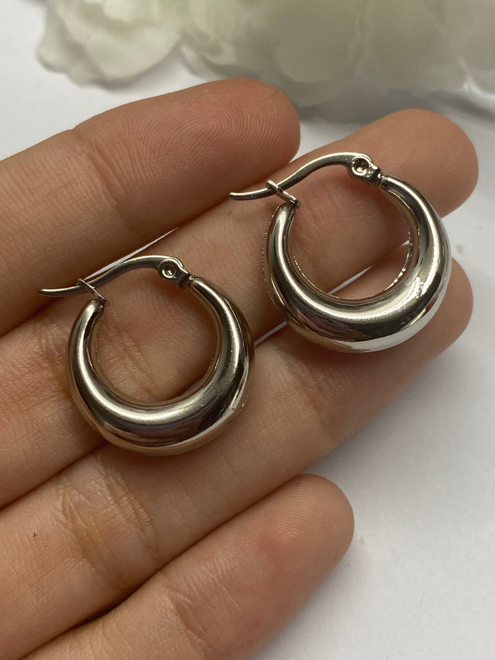 Argollas Acero 15MM Lisas