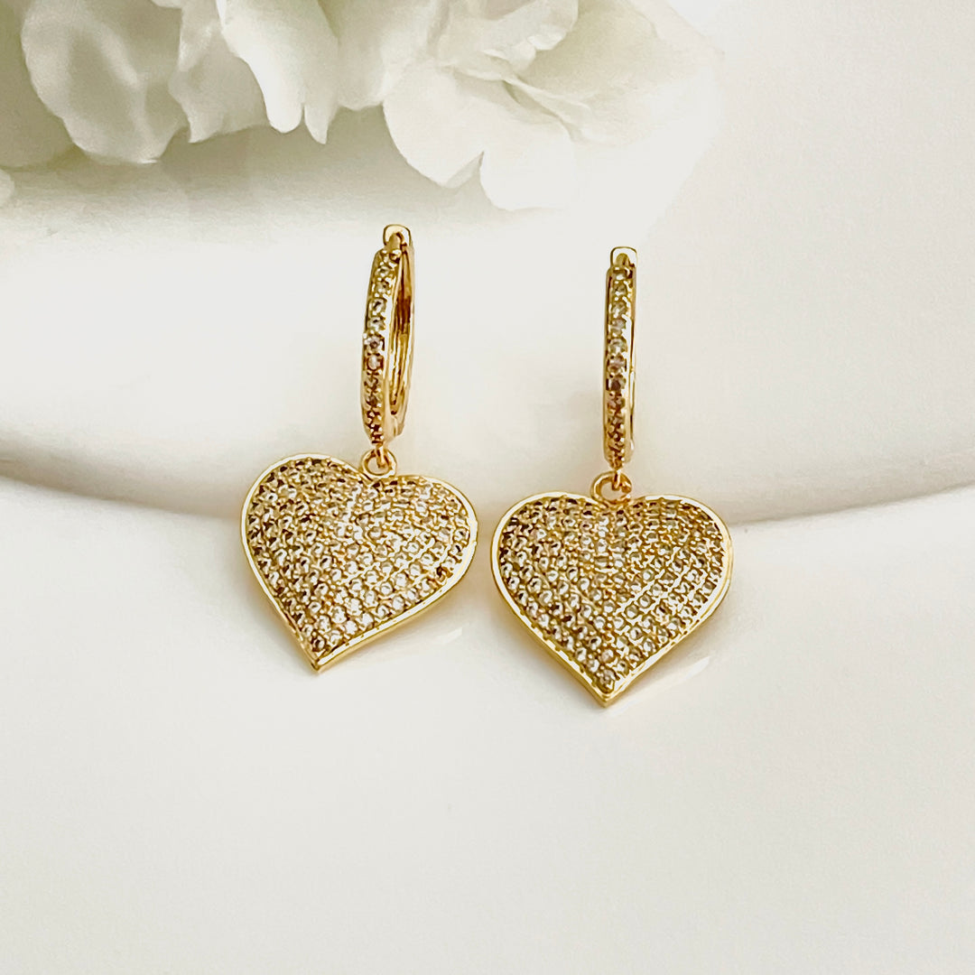 Huggies de Acero ❤️Corazón Extra Grande | Nicola Joyería 