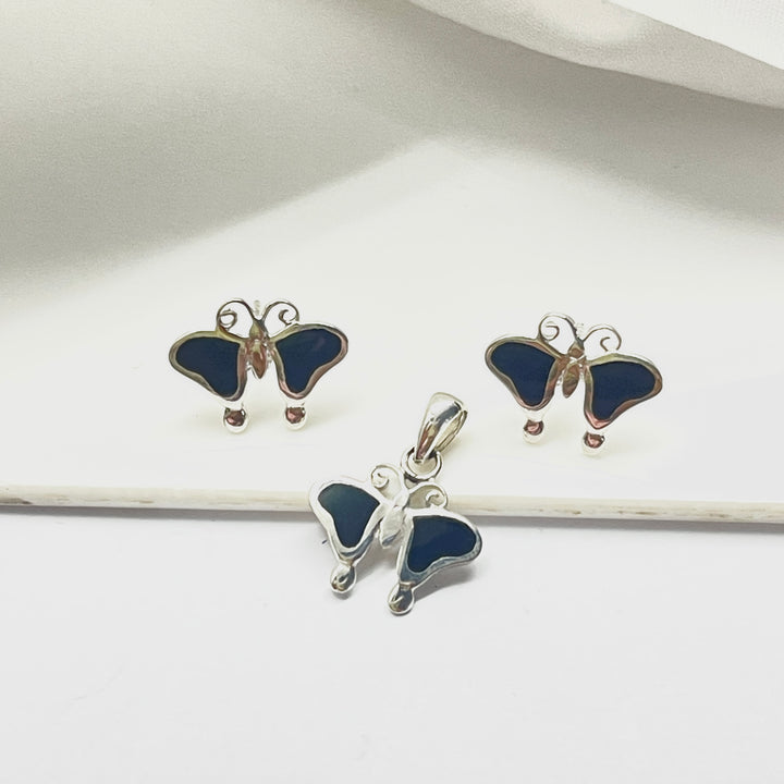 Juego de Plata Mariposas