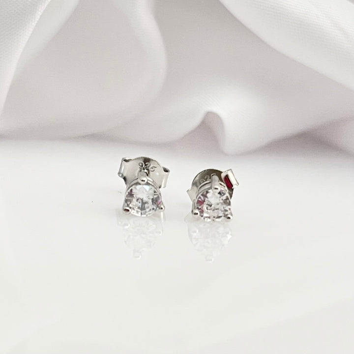 Aretes Chispa Plata Bling