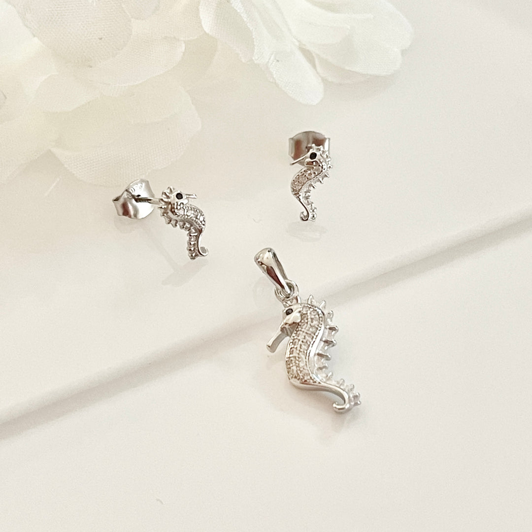 Juego Plata 🌊Caballito Mar | Nicola Joyería 