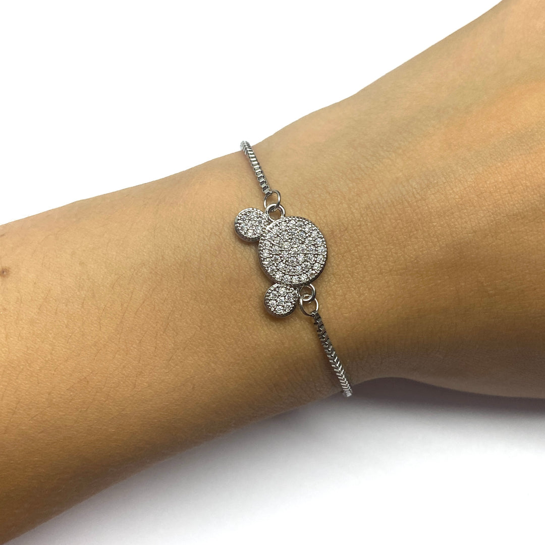 Pulsera Acero 🐭 Mickey Plateado