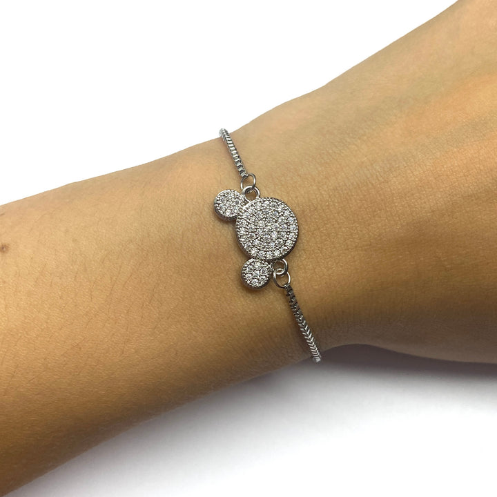 Pulsera Acero 🐭 Mickey Plateado