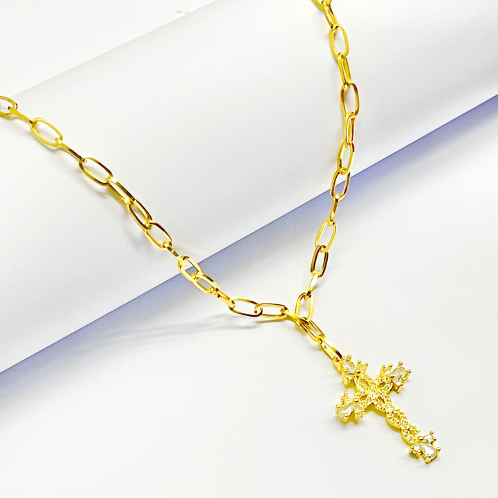 Gargantilla de Acero Cruz Infinito ♾️ | Nicola Joyería 