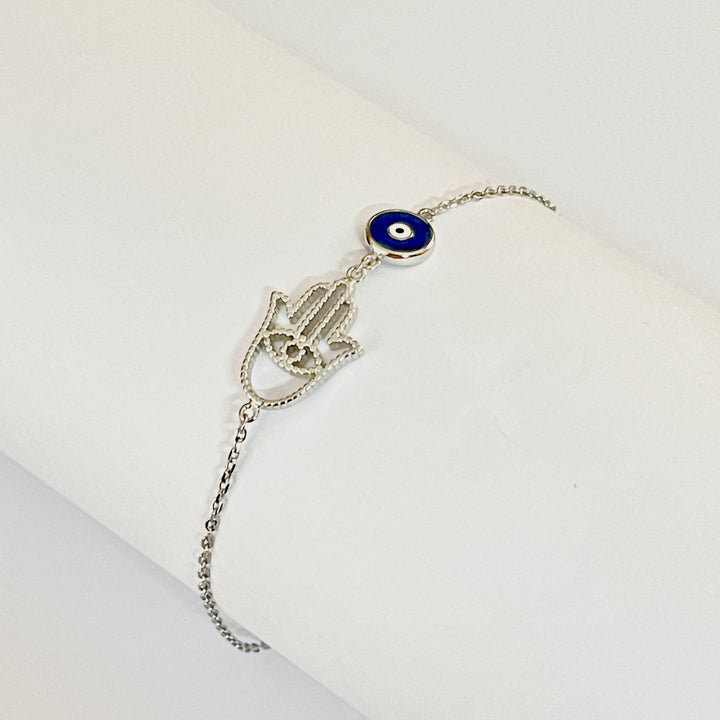 Pulsera Plata 🧿🪬Ojo Turco