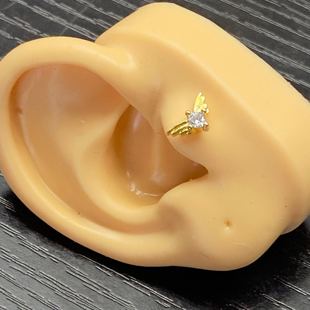 Arete Quirúrgico 🤍Ala Dorado| Nicola Joyería