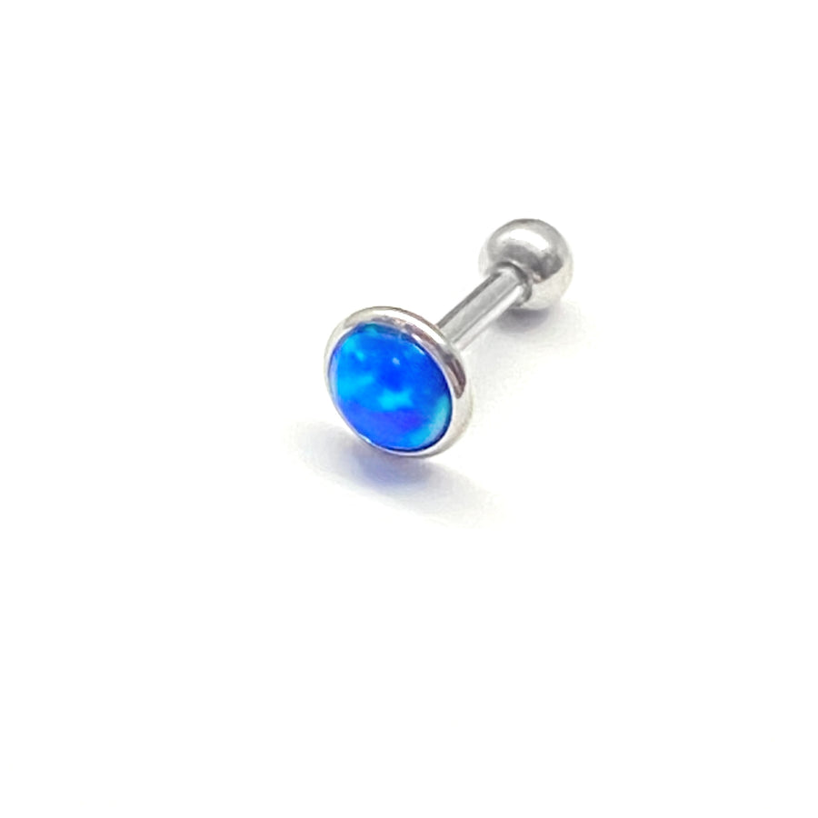 Arete Quirúrgico Opalo Plateado| Nicola Joyería