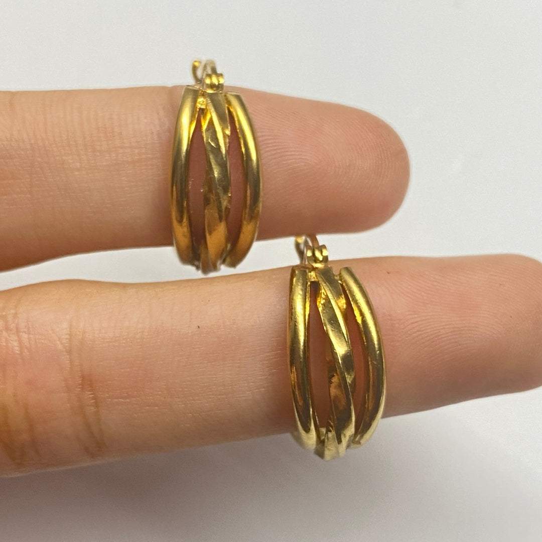 Argollas Acero Entrelazadas