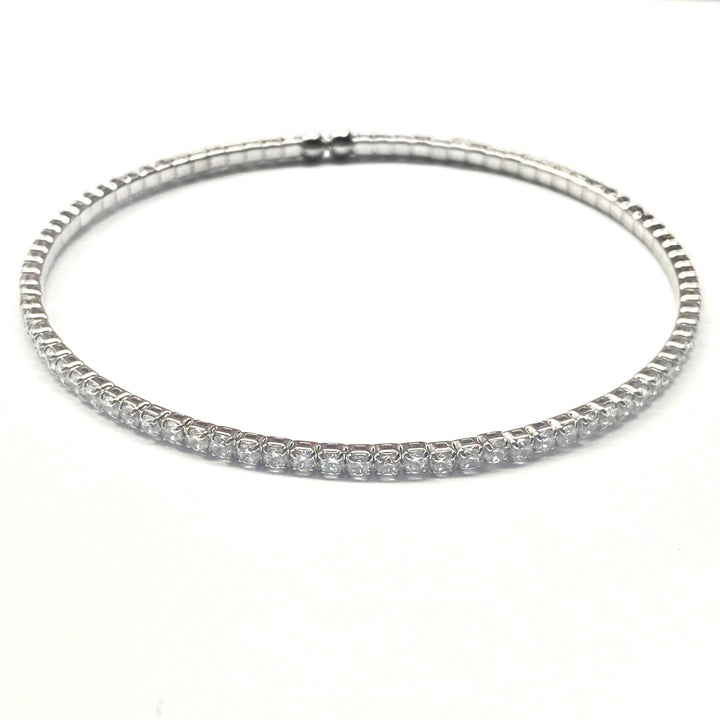 Pulsera Acero 🤍 Aro Plateado