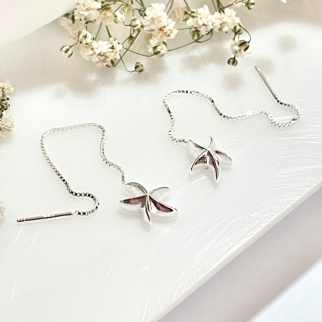 Aretes de Plata Estrella de Mar | Plata 925