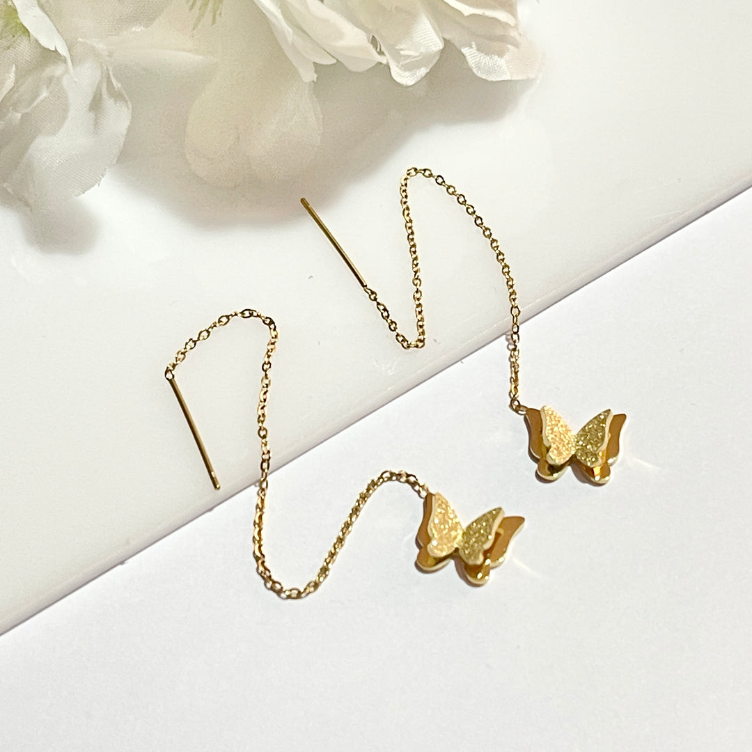 Aretes Acero Mariposa 🦋 Aguja