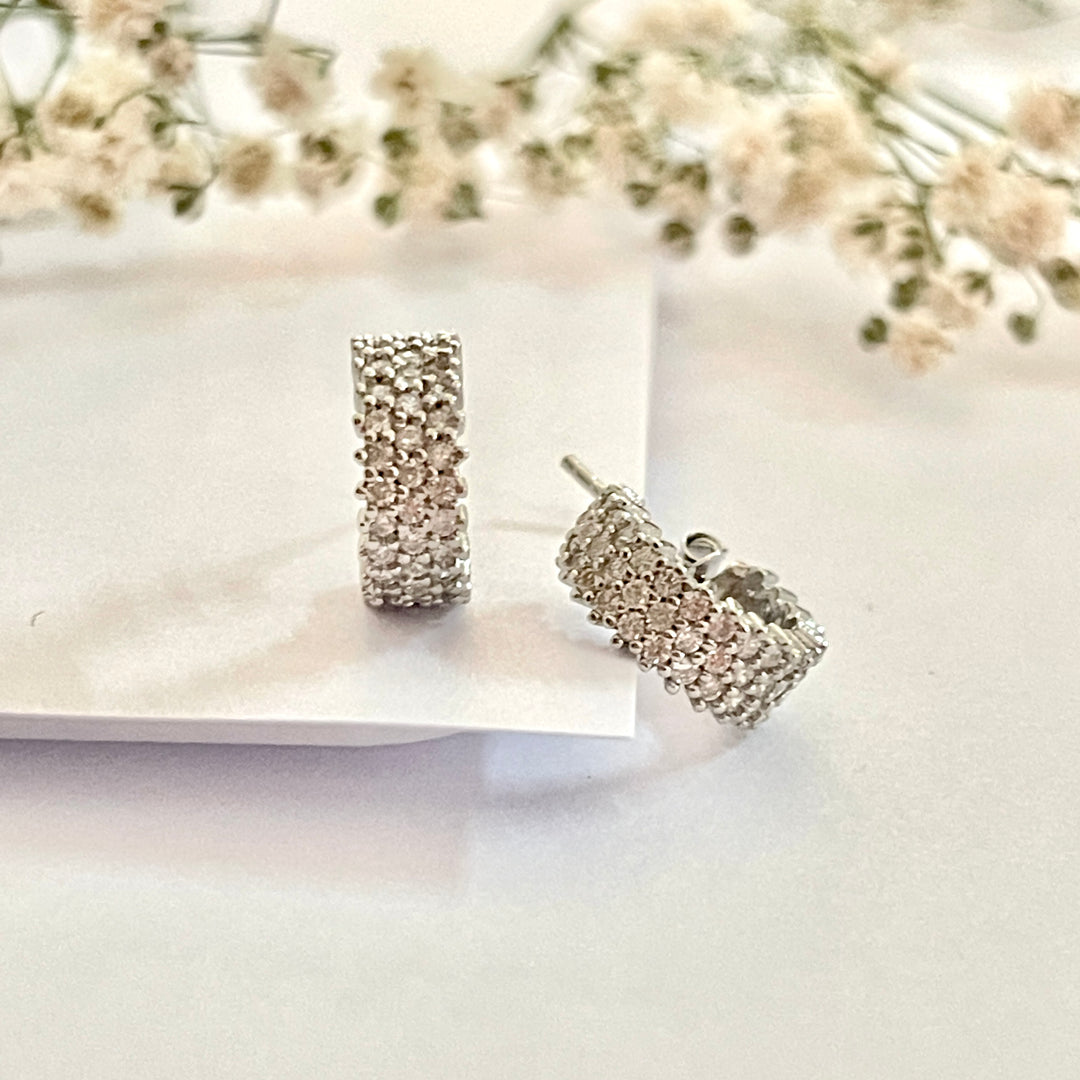 Aretes de Plata con Circonitas | Plata 925