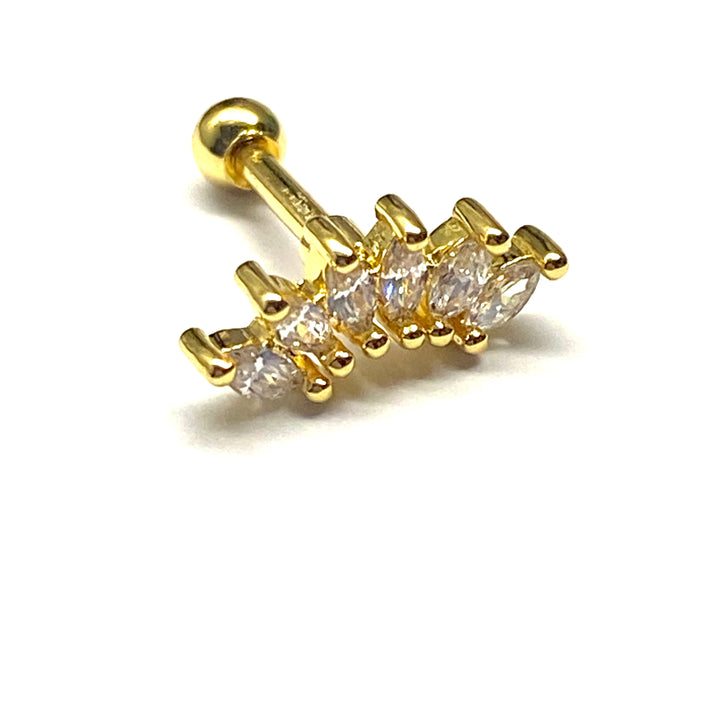 Arete Quirúrgico 🍃 Petalo Dorado