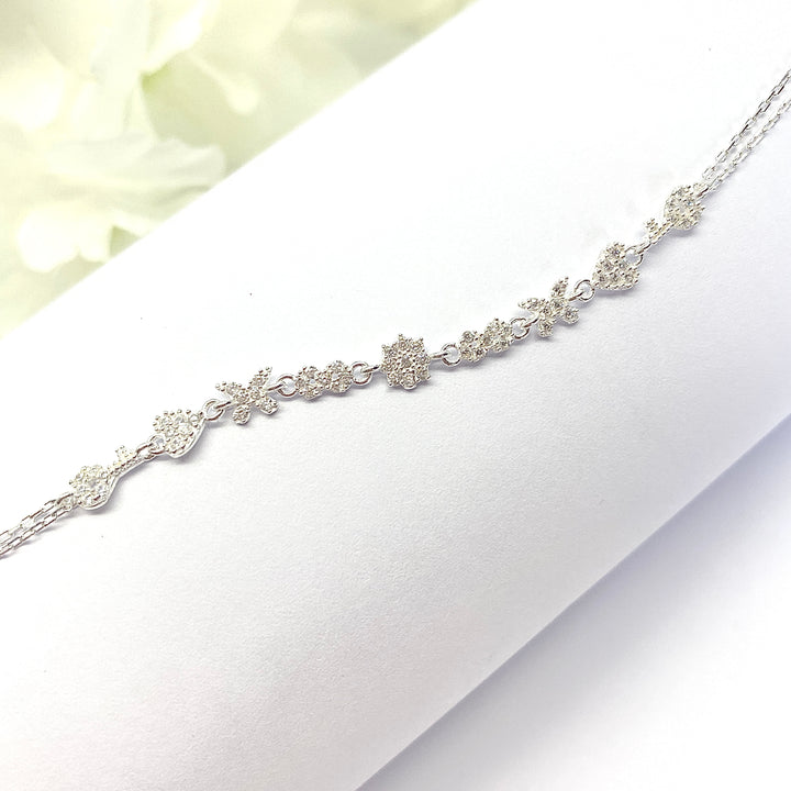 Pulsera de Plata Mariposa e Infinito | Nicola Joyería