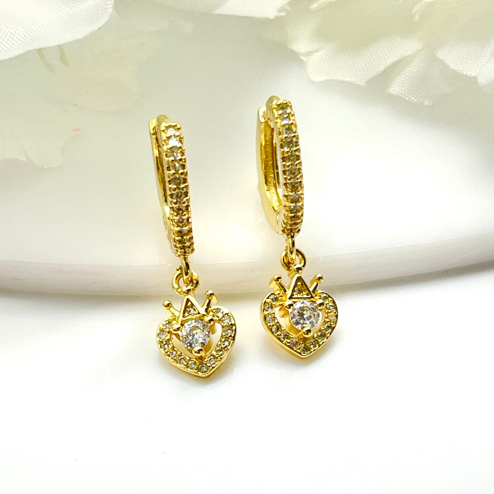 Huggies de Acero 🥰👑Corona Corazón | Nicola Joyería 