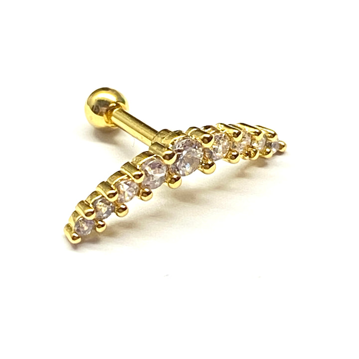 Arete Quirúrgico 🧡 Curvo Dorado