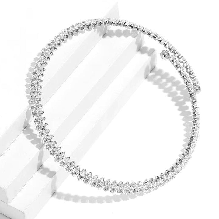 Gargantilla de Acero Galaxia Plateada ✨