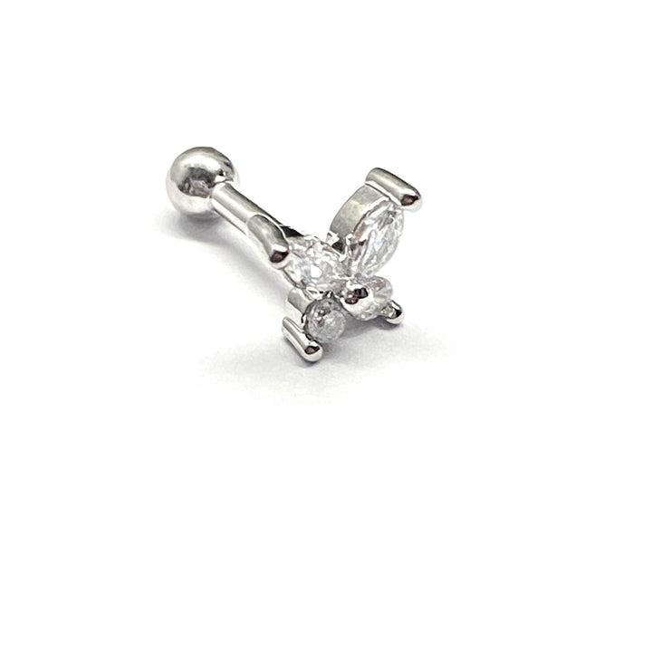 Arete Quirúrgico 🦋Mariposa Plateado| Nicola Joyería