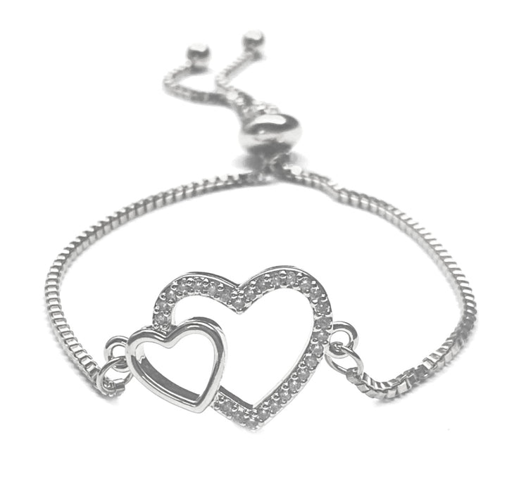 Pulsera Acero 💕 Corazón Plateado