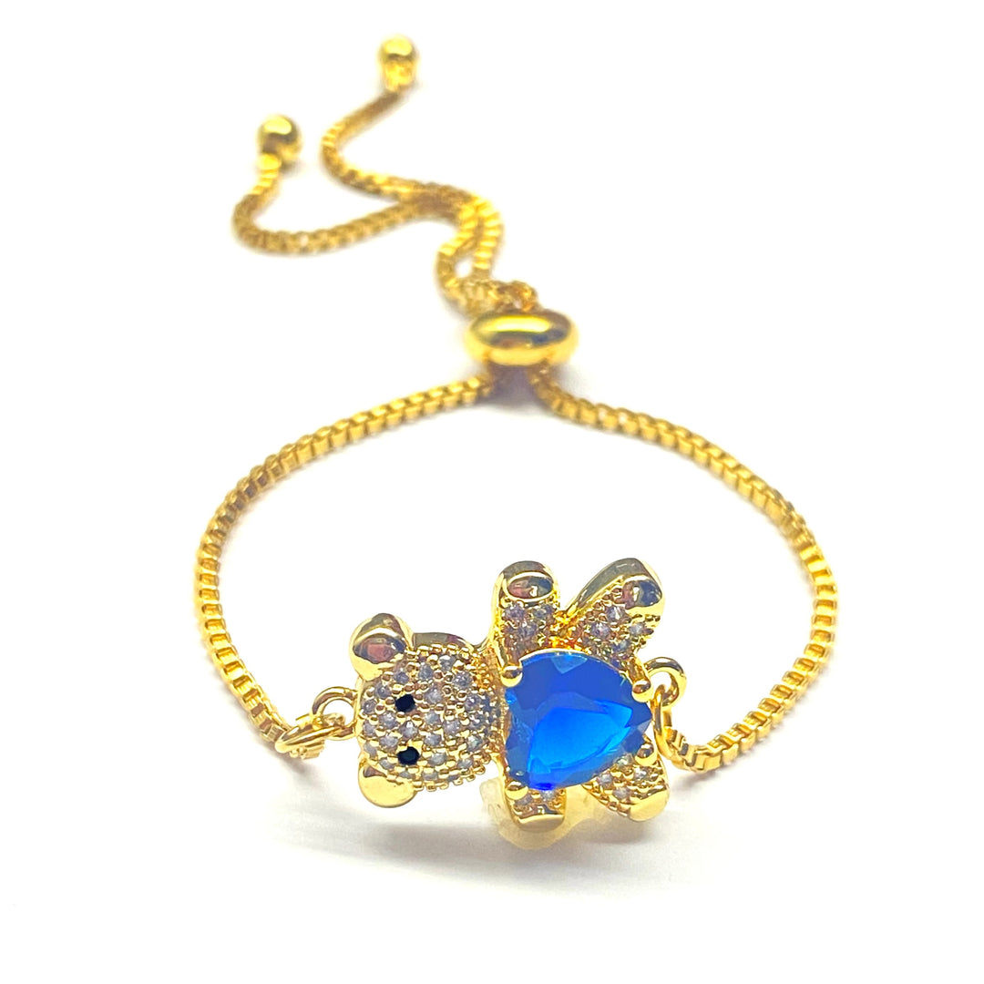 Pulsera Acero 🧸💙 Osito Azul
