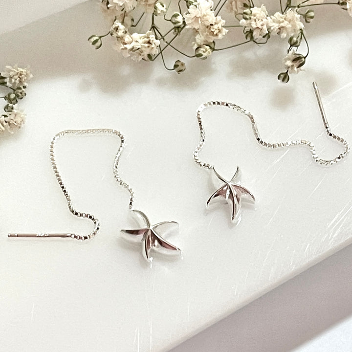 Aretes de Plata Estrella de Mar | Plata 925