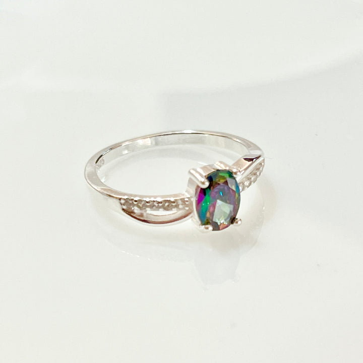 Anillo Plata Promesa Ovalo Topacio 😍 | Nicola Joyería 