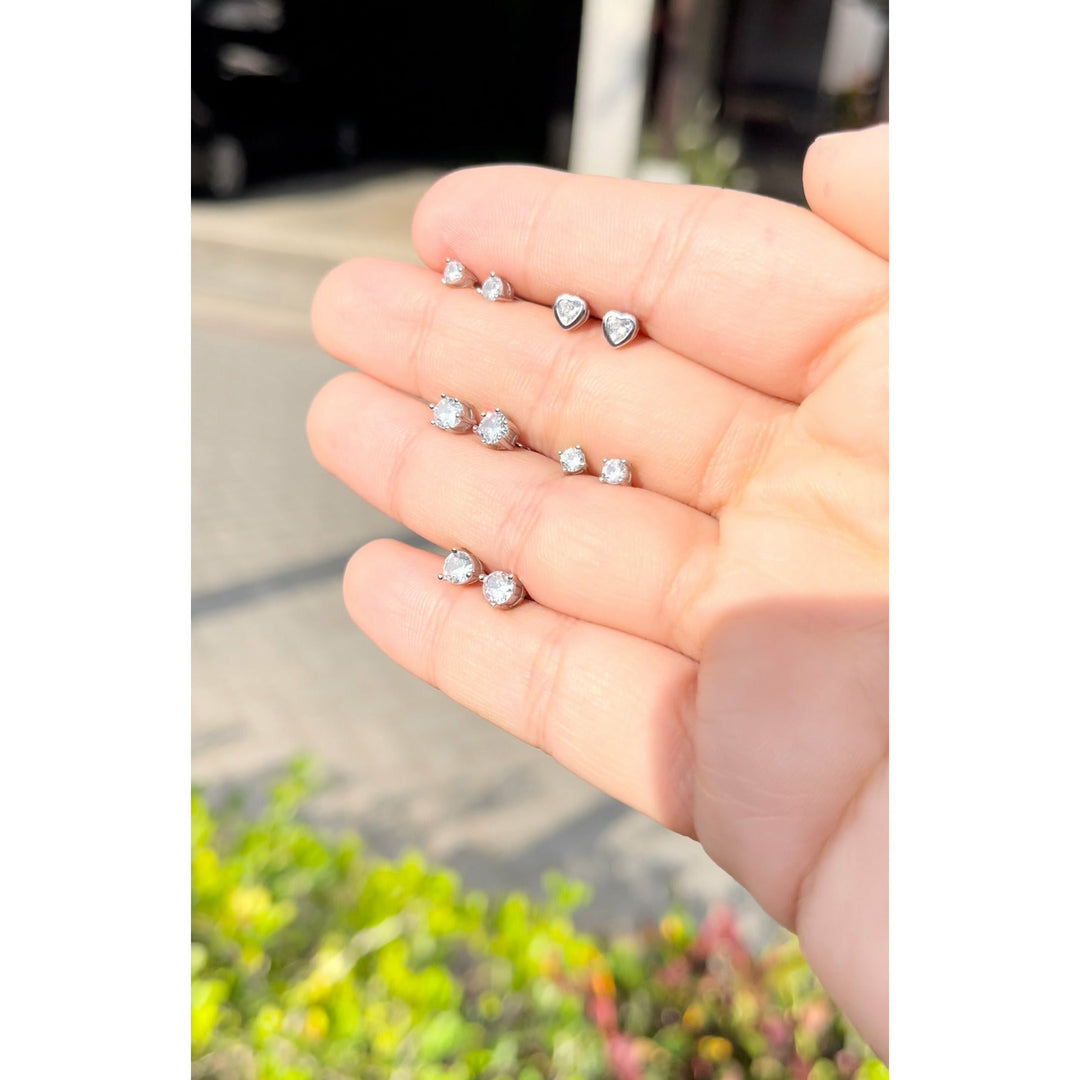 Aretes Chispa Plata Bling