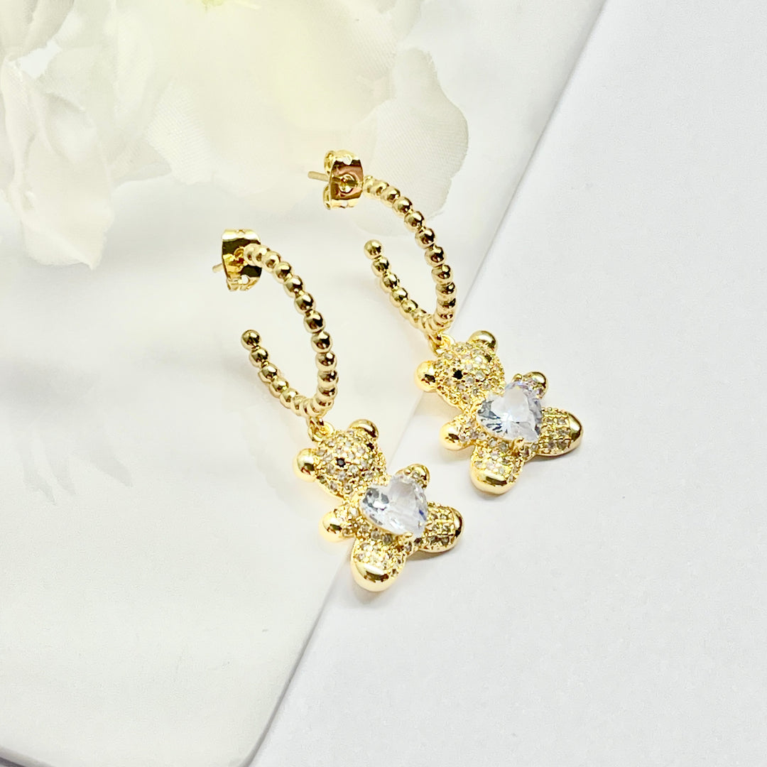 Aretes de Acero Oso 🐻