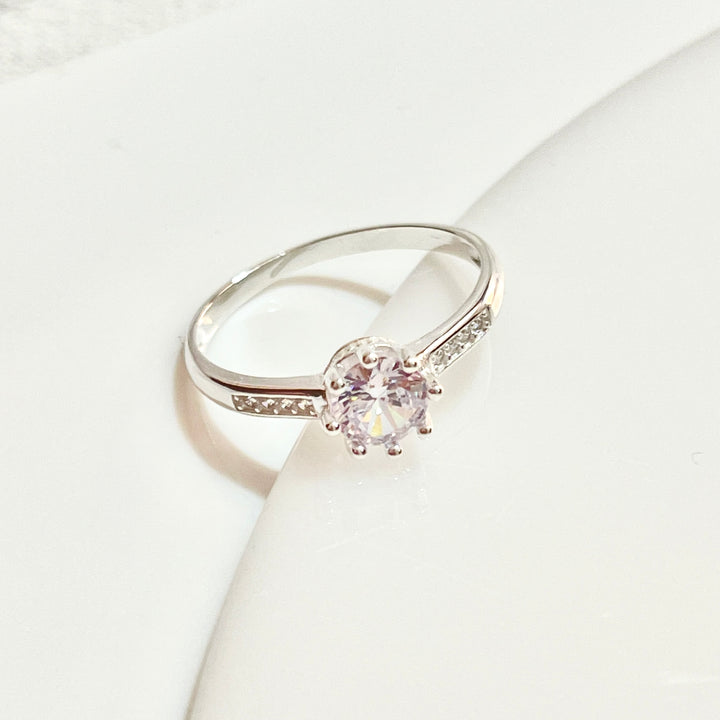 Anillo de Compromiso Mini Raya 💐Plata 925