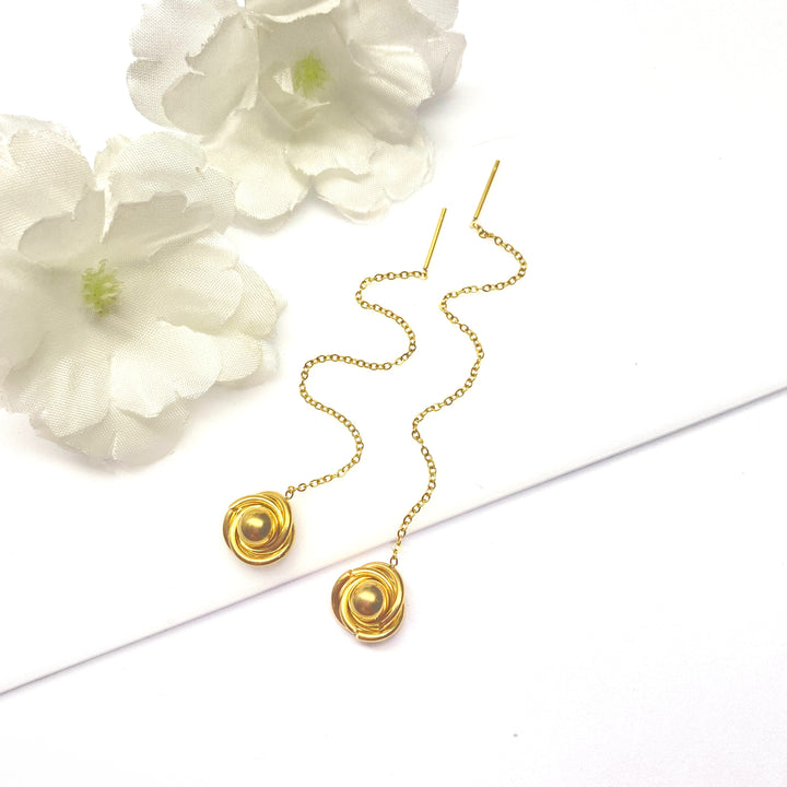 Aretes Acero 🌺 Aguja