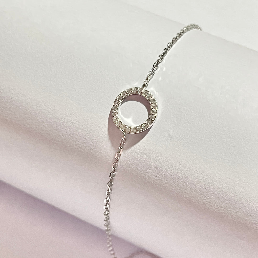 Pulsera Plata ⭕️ Círculo Grande | Nicola Joyeria 