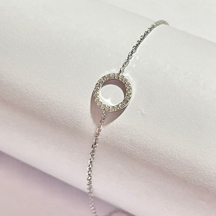 Pulsera Plata ⭕️ Círculo Grande | Nicola Joyeria 