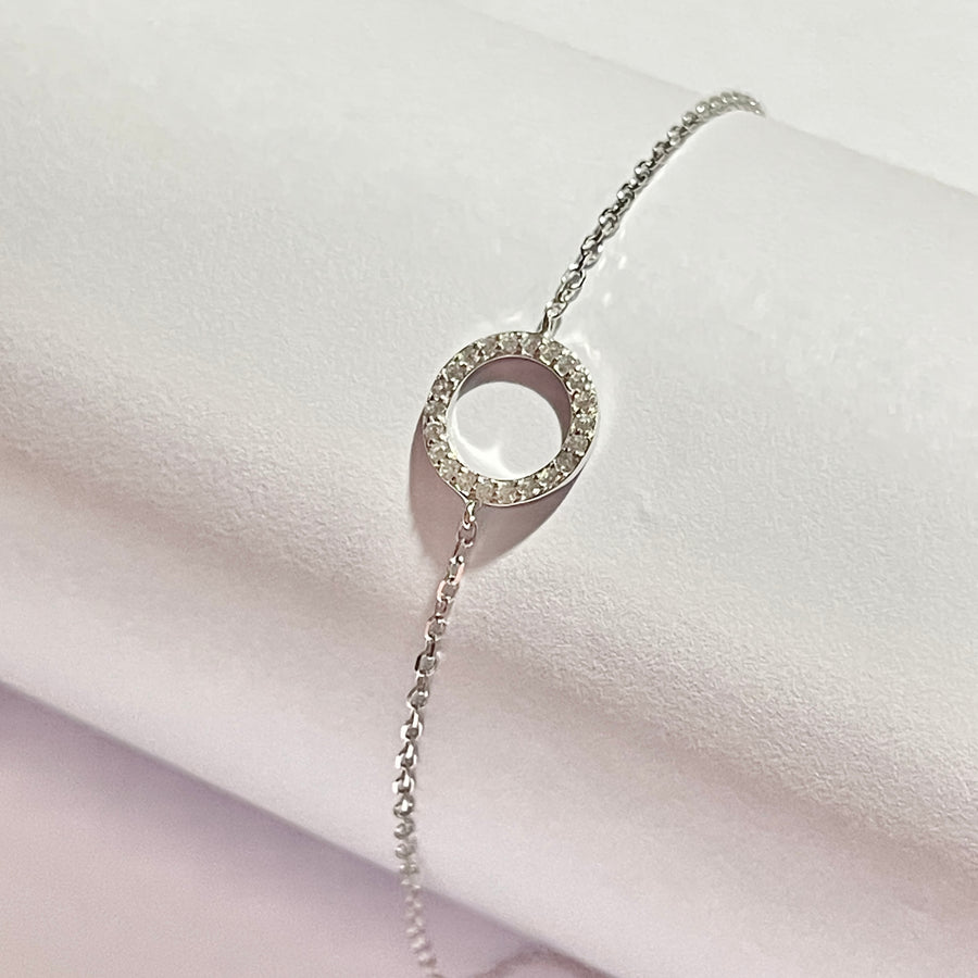 Pulsera Plata ⭕️ Círculo Grande | Nicola Joyeria 