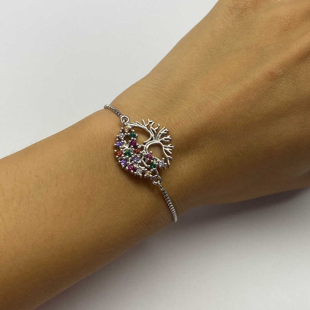 Pulsera Acero Árbol 🌳 de la Vida Plateado