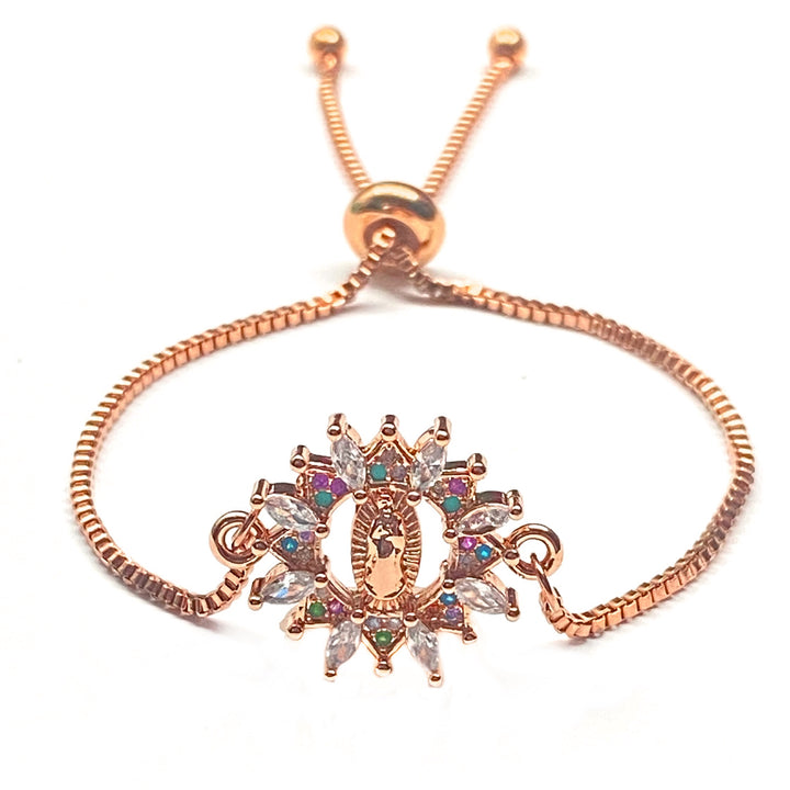 Pulsera Acero Virgen Multicolor Oro Rosa