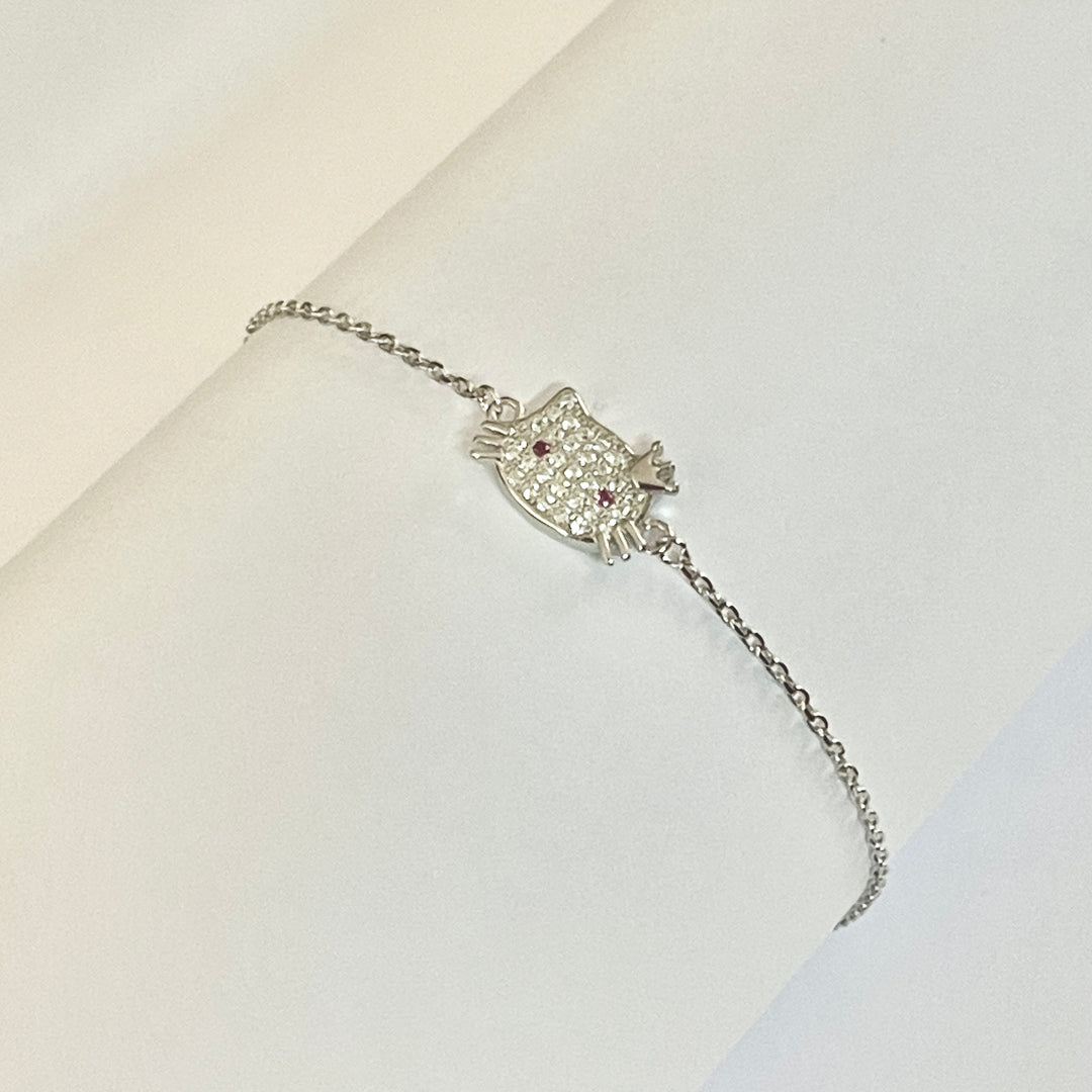Pulsera Plata 😻Hello Kitty