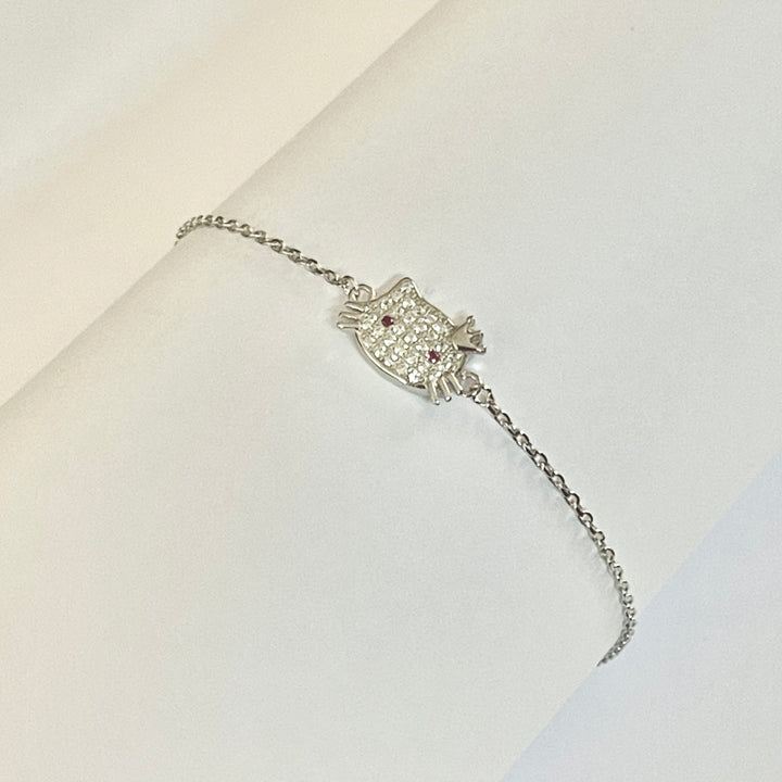 Pulsera Plata 😻Hello Kitty