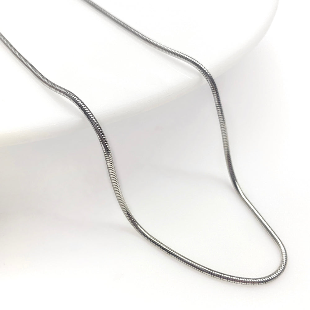 Cadena Acero 🐁 Cola Ratón 2MM Plateada | Nicola Joyería