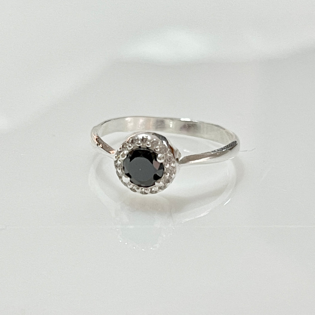 Copia de Anillo Plata Promesa Circulito Negro 🖤 | Nicola Joyería 